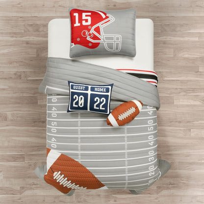Lush Decor American Football Reversible Oversized Kids Quilt