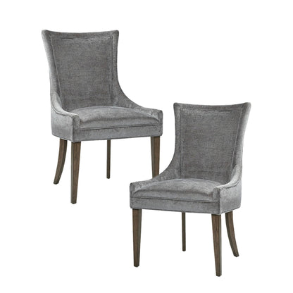 Madison Park Signature Ultra Upholstered Dining Side Chairs With Wood Legs (Set of 2) - N/A