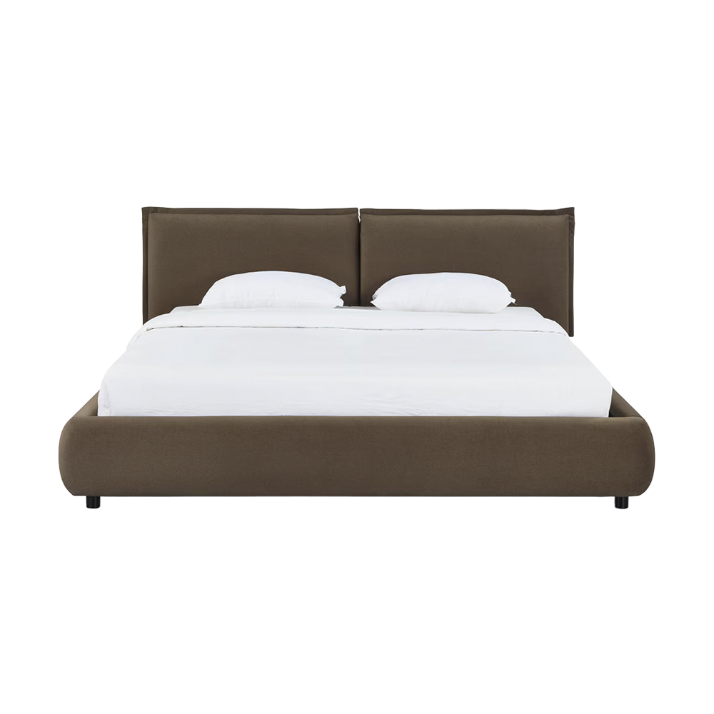 Mahogany Velvet King Bed