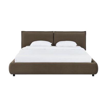 Mahogany Velvet King Bed