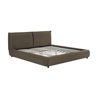 Mahogany Velvet King Bed