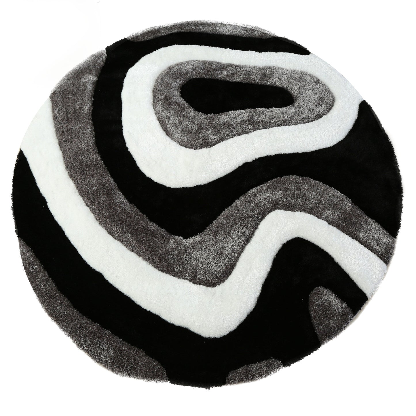 Mateos Shag Abstract Designed Area Rug