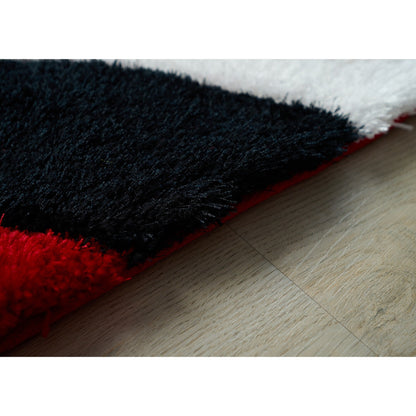 Mateos Shag Abstract Designed Area Rug