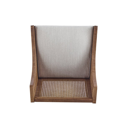 Maurers Cane and Wood Upholstered Dining Chairs (Set of 2) by Christopher Knight Home