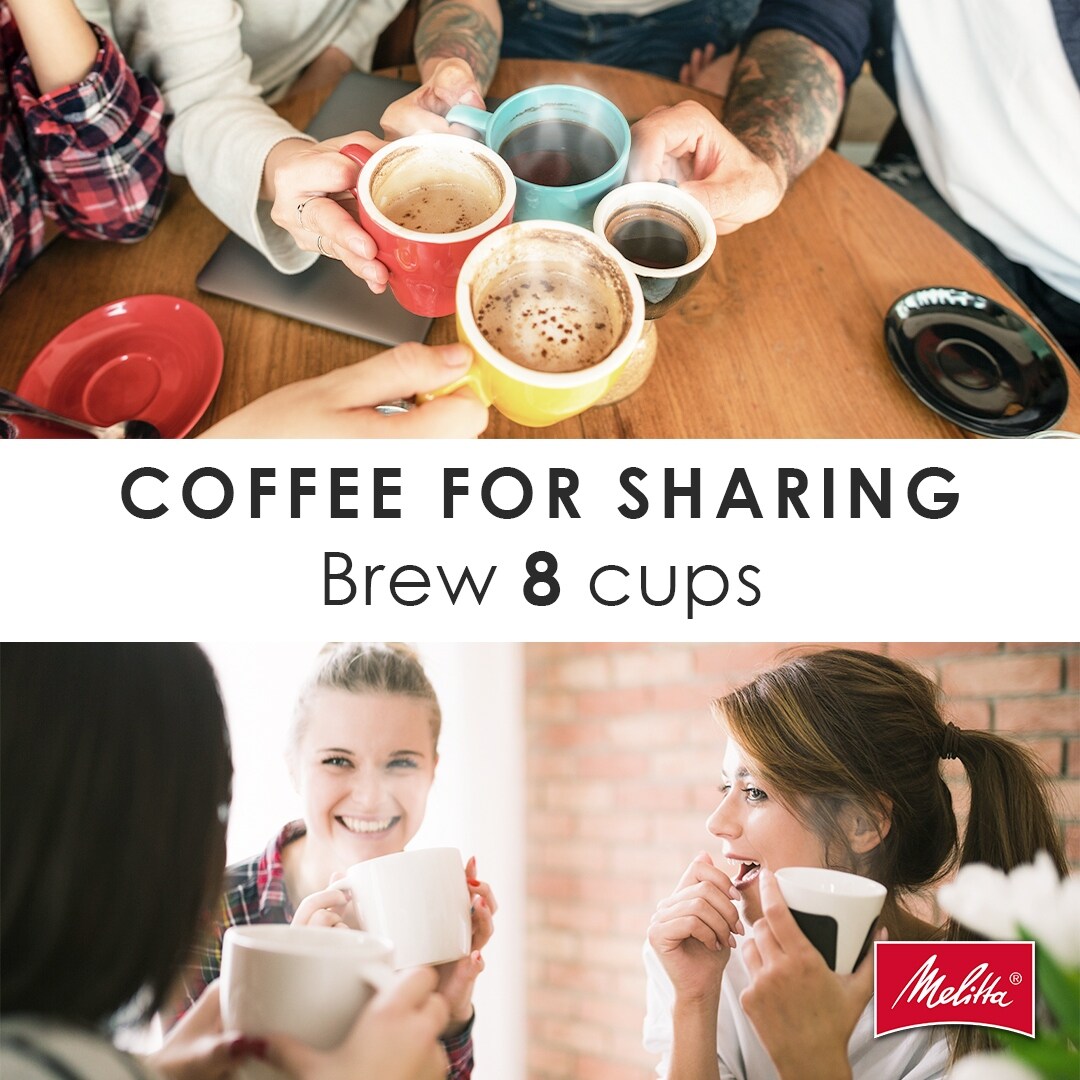 Melitta Aroma Tocco 8-Cup Drip Coffee Maker with Thermal Carafe and Touch Control Display