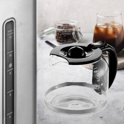 Melitta Aroma Tocco Plus 12-cup Hot and Iced Drip Coffee Maker with Glass Carafe and Touch Control Display