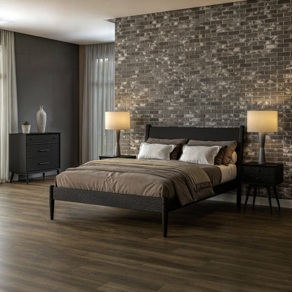 Mid-Century Panel Bed