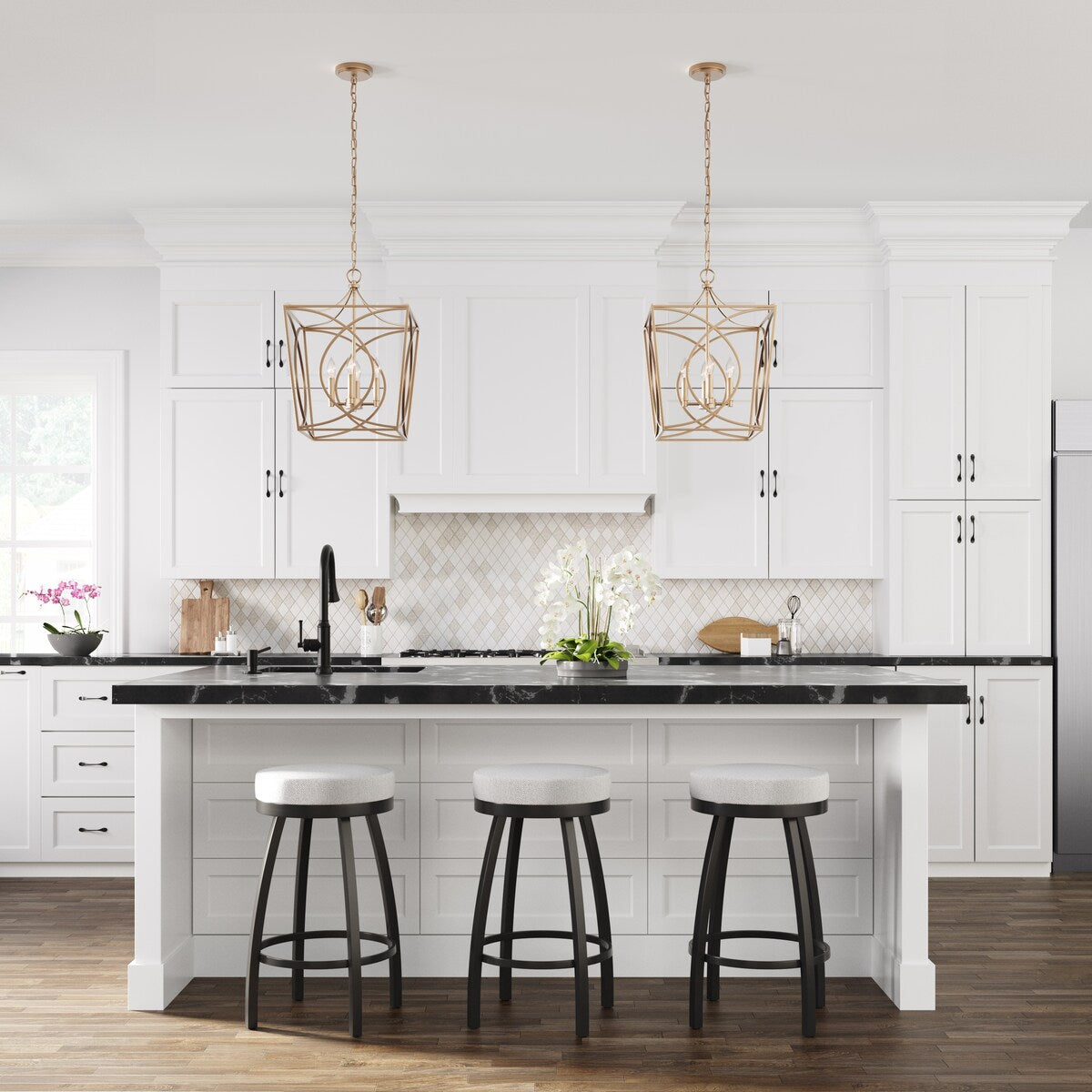 Millennium Lighting Tracy 4 Light Pendant Fixture in Multiple Finishes