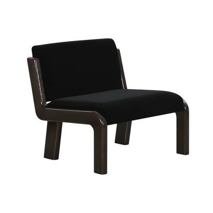 Milo Lounge Chair Black Faux