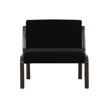 Milo Lounge Chair Black Faux
