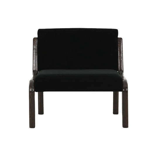 Milo Lounge Chair Black Faux