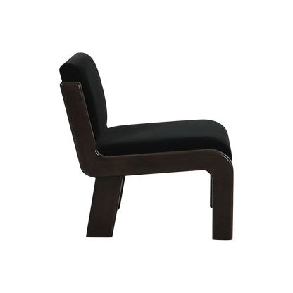 Milo Lounge Chair Black Faux