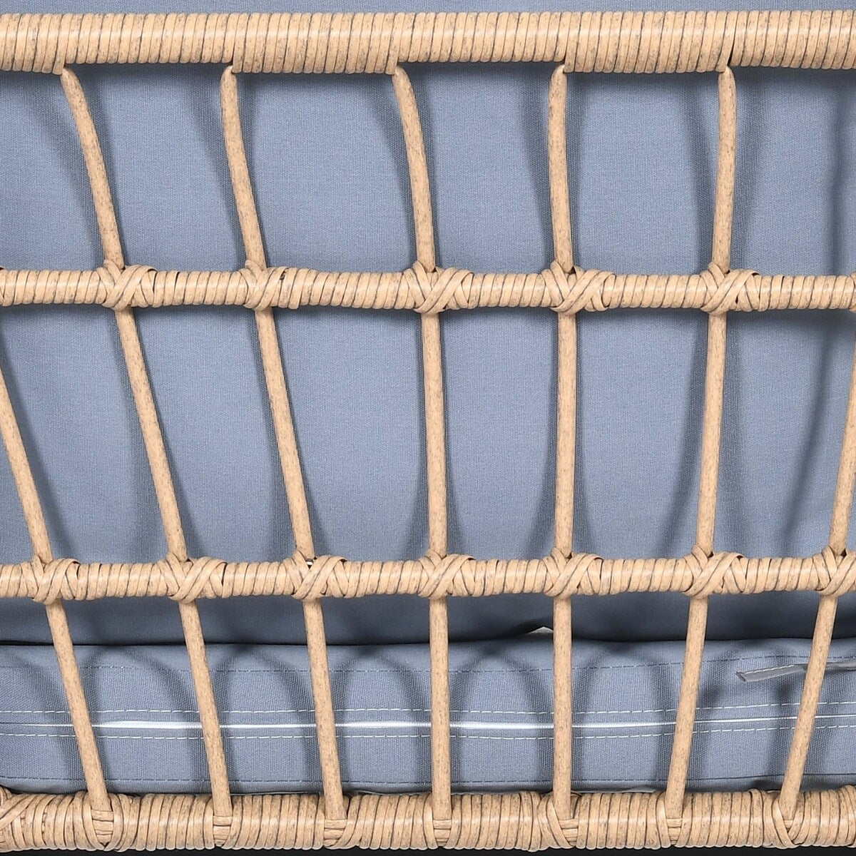 Moasis 3 Pieces Outdoor Wicker Furniture Patio Bistro Set with 2 Chairs and Coffee Table