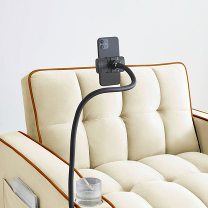 Modern 70.86 3 in 1 Single Convertible Sofa Bed with Adjustable Back and USB Charging Port for Living Room