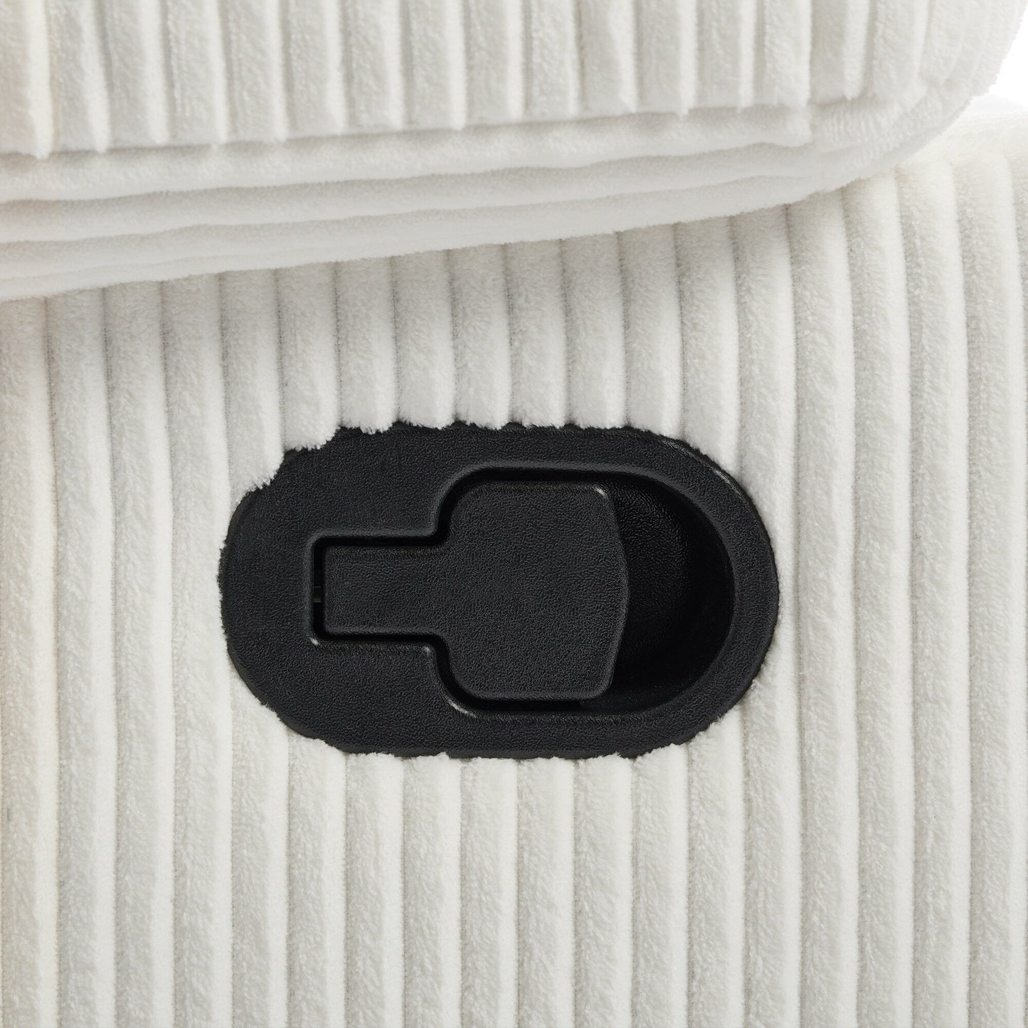 Modern Corduroy Manual Recliner Chair, Lounger Adjustable Recliners with Wide Armrest