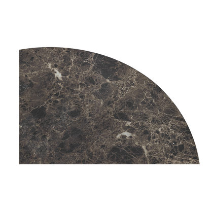 Monaco Round Side Table Brown Marble