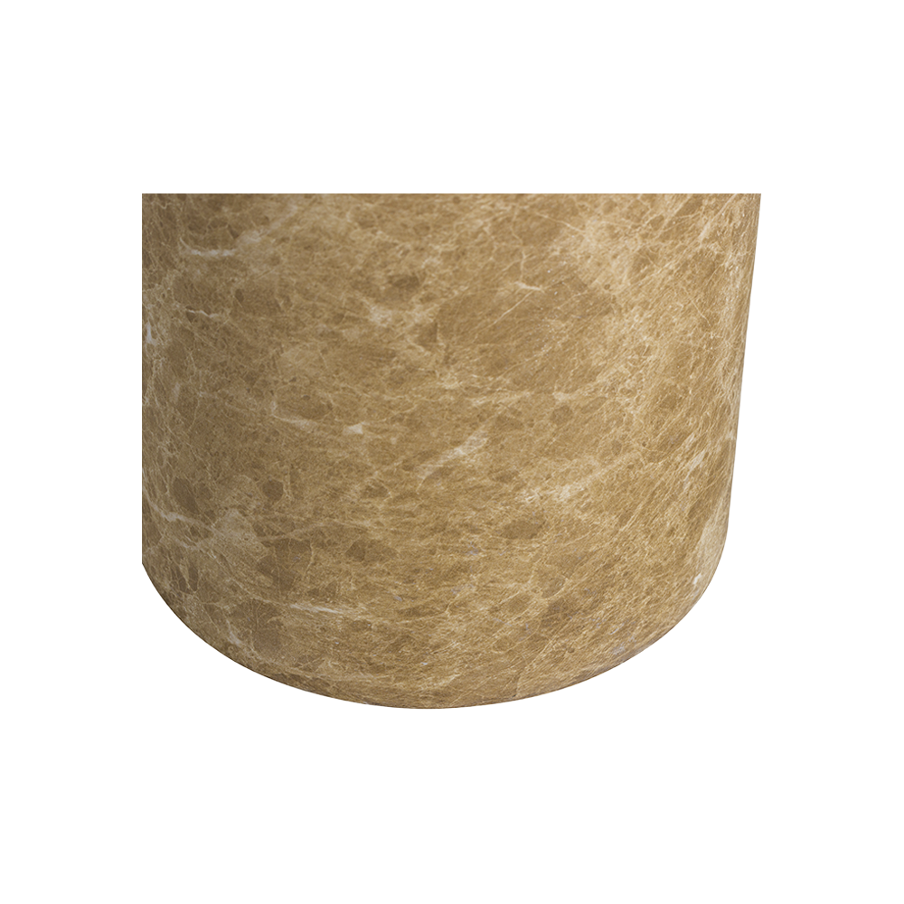 Monaco Round Side Table Gold Marble