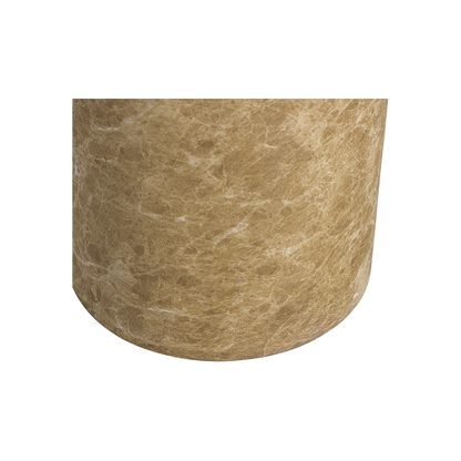 Monaco Round Side Table Gold Marble