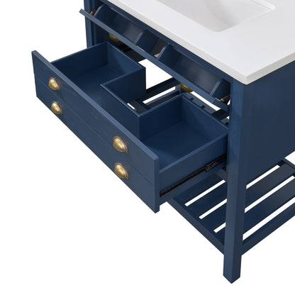 Monterey 37 Farmhouse Single Bathroom Vanity with Top