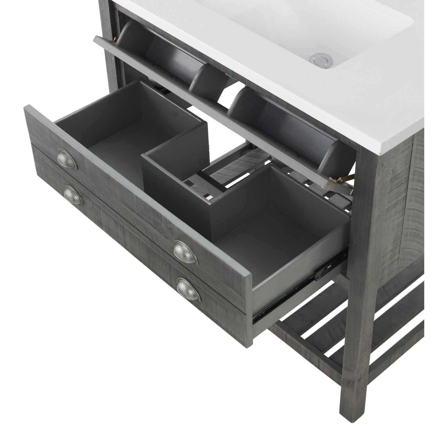 Monterey 37 Farmhouse Single Bathroom Vanity with Top