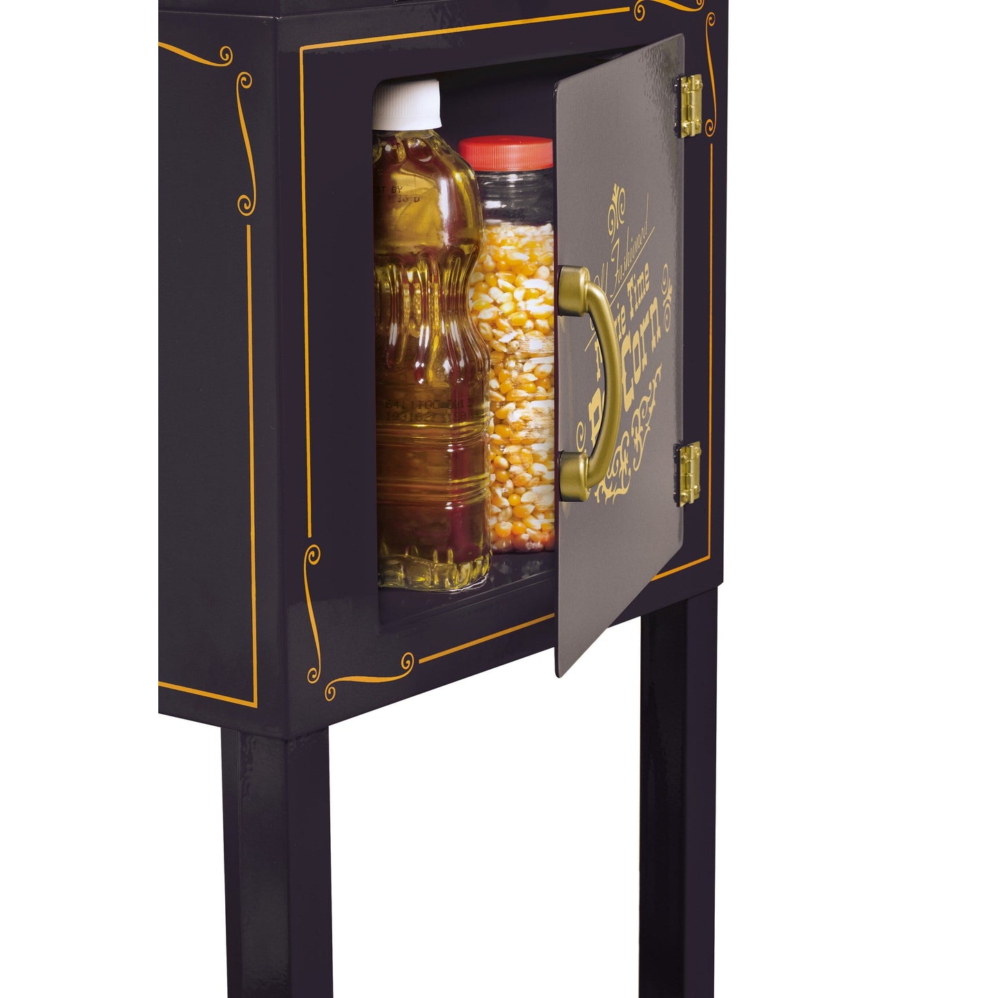 Movie Theater Style 2.5-Oz Kettle, 10-Cup 48-Inch Popcorn Cart