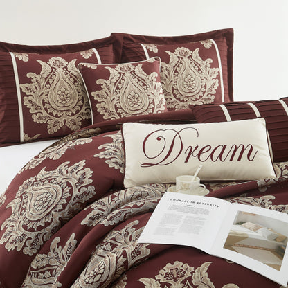 Nanshing Tiana 7 Piece Traditional Damask Comforter Set