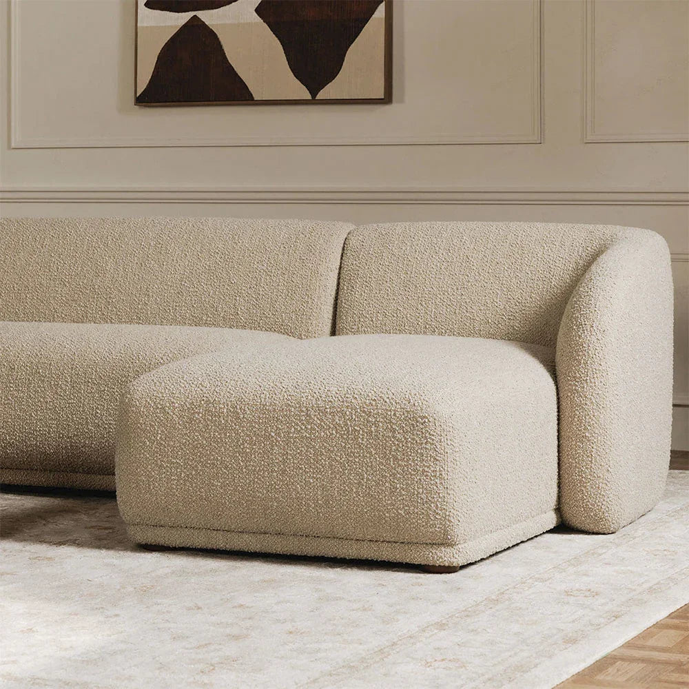 Nomad Beige Boucle Sectional