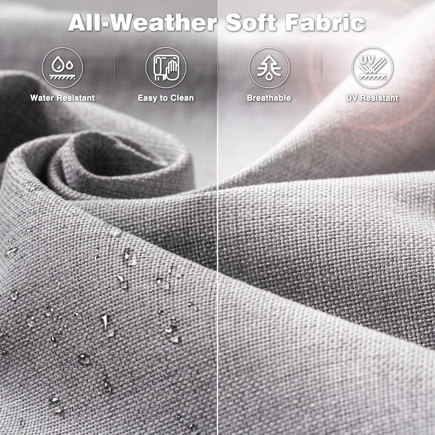 OVIOS 8-piece Patio Wicker Furniture Swivel Chair Set