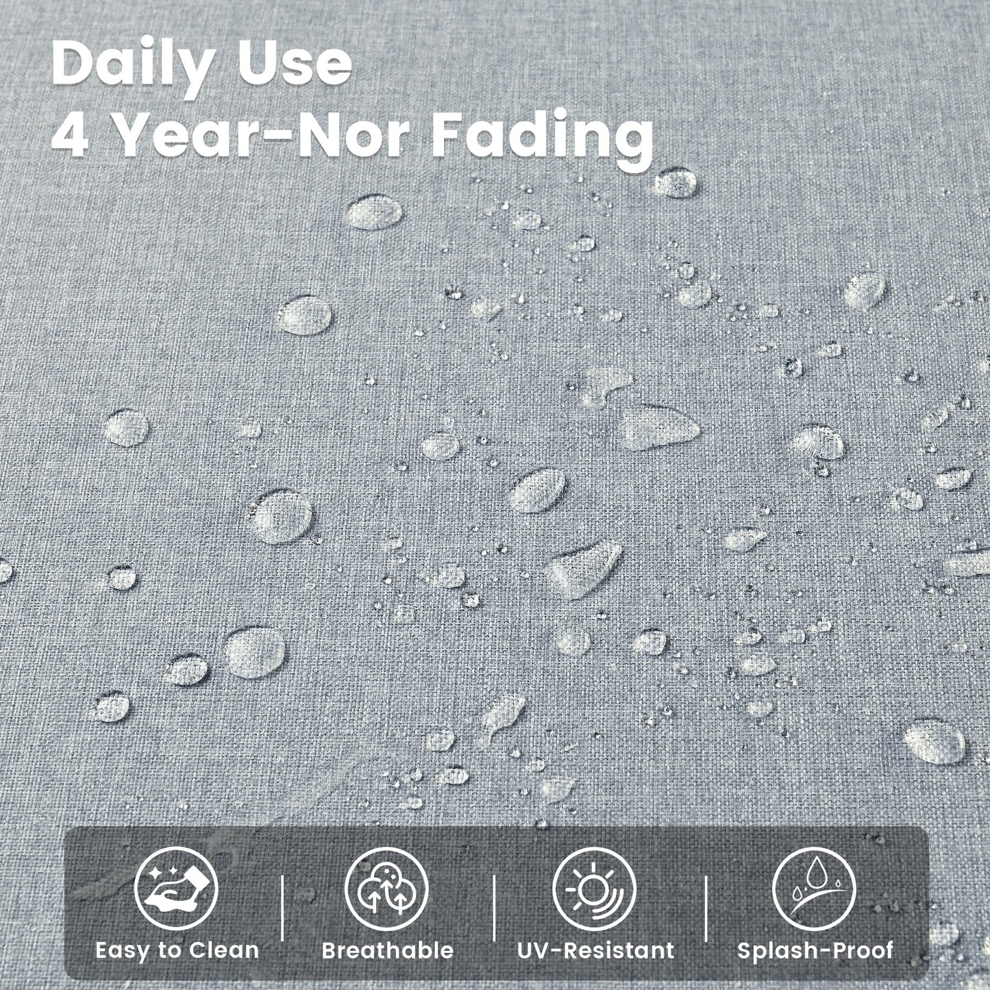 OVIOS 9 Pieces Outdoor Wicker Swivel Chair Set With Fire Table