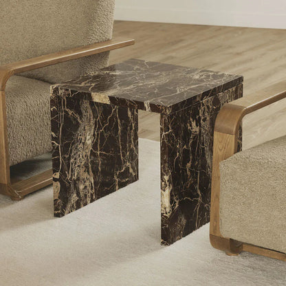 Obsidian Rouge Side Table