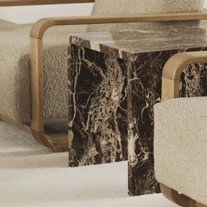 Obsidian Rouge Side Table