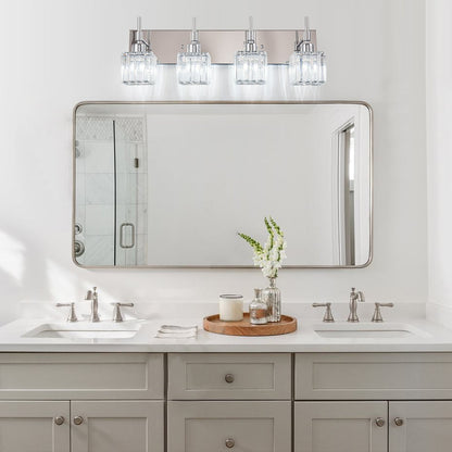 Ora Modern Dimmable Crystal Bathroom Light Fixtures Over Mirror Glam Vanity Lights