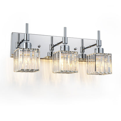 Ora Modern Dimmable Crystal Bathroom Light Fixtures Over Mirror Glam Vanity Lights