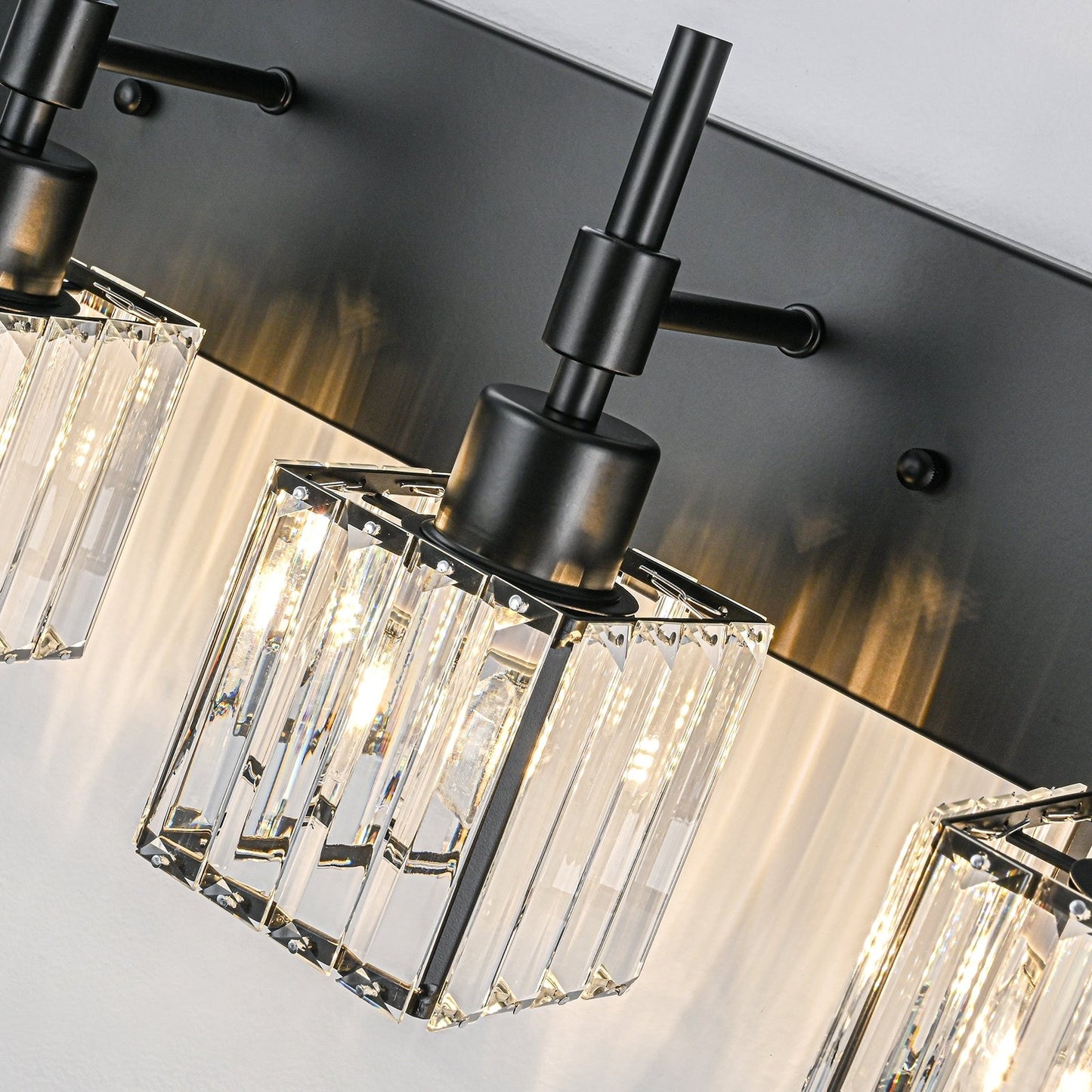 Ora Modern Dimmable Crystal Bathroom Light Fixtures Over Mirror Glam Vanity Lights