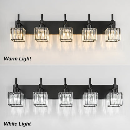 Ora Modern Dimmable Crystal Bathroom Light Fixtures Over Mirror Glam Vanity Lights