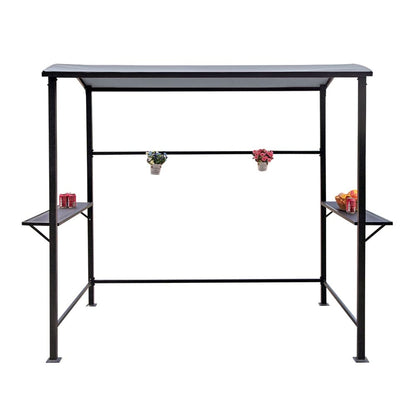 Outdoor 5 ft. x 8 ft. Steel Frame Grill Gazebo Canopy Barbecue Shelter