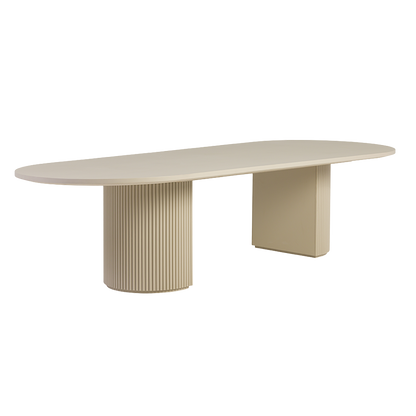 Oxford Rectangular XL Dining Table Alabaster