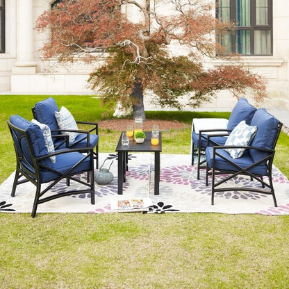 PATIO FESTIVAL 6-Piece 4-Seat Outdoor Seating Group with Cushions