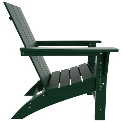 Polytrends Shoreside Modern Eco-Friendly All Weather Commercial-Residential Folding Adirondack Chair