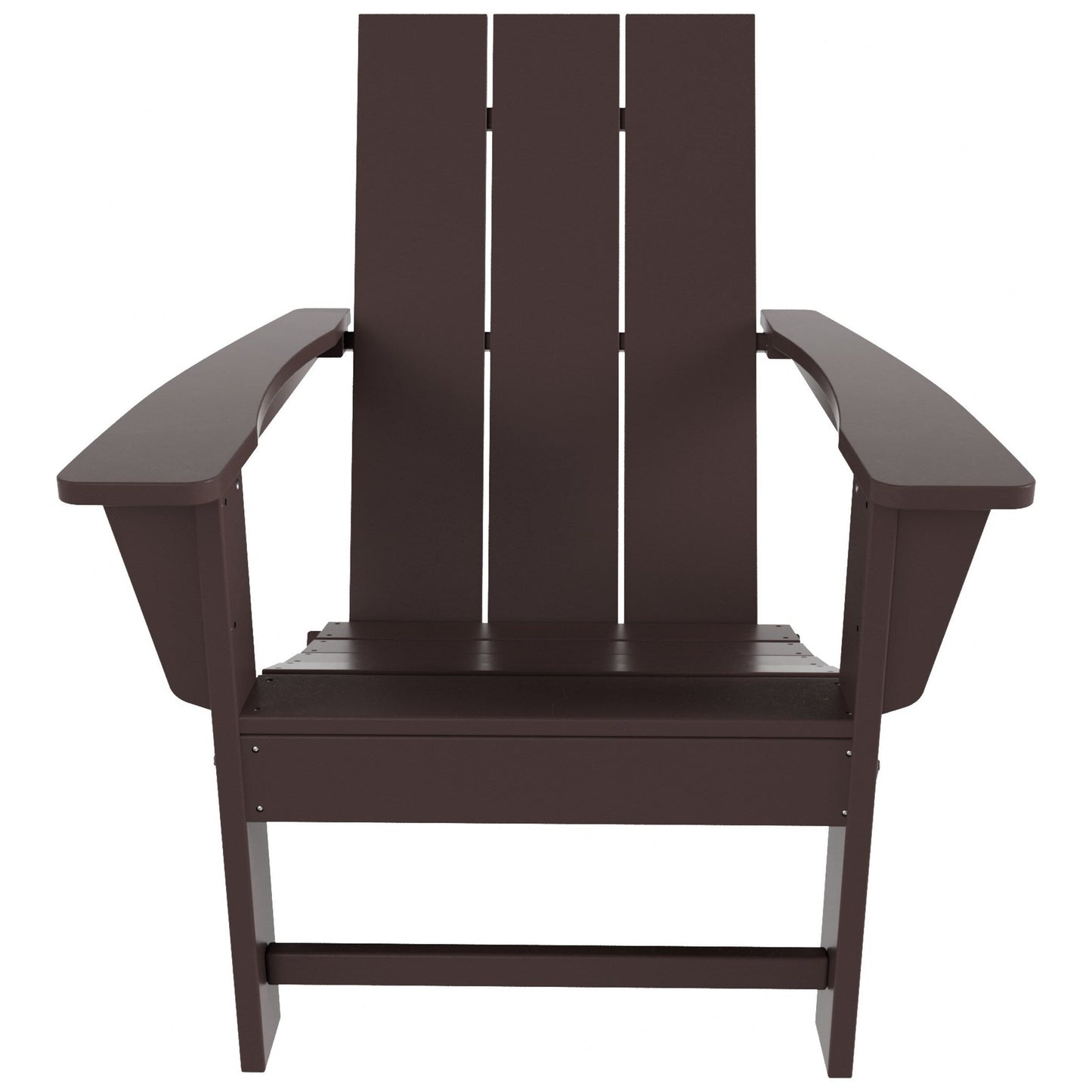 Polytrends Shoreside Modern Eco-Friendly All Weather Commercial-Residential Folding Adirondack Chair