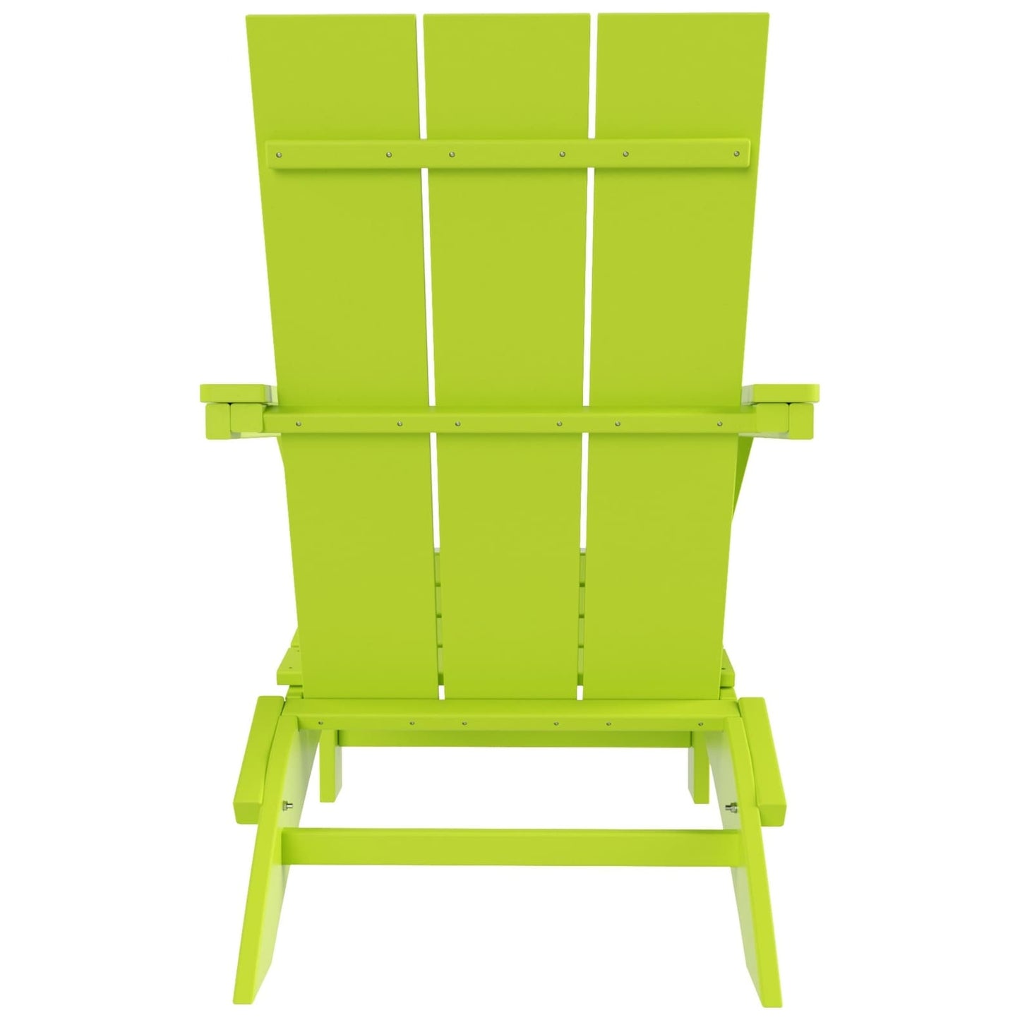 Polytrends Shoreside Modern Eco-Friendly All Weather Commercial-Residential Folding Adirondack Chair