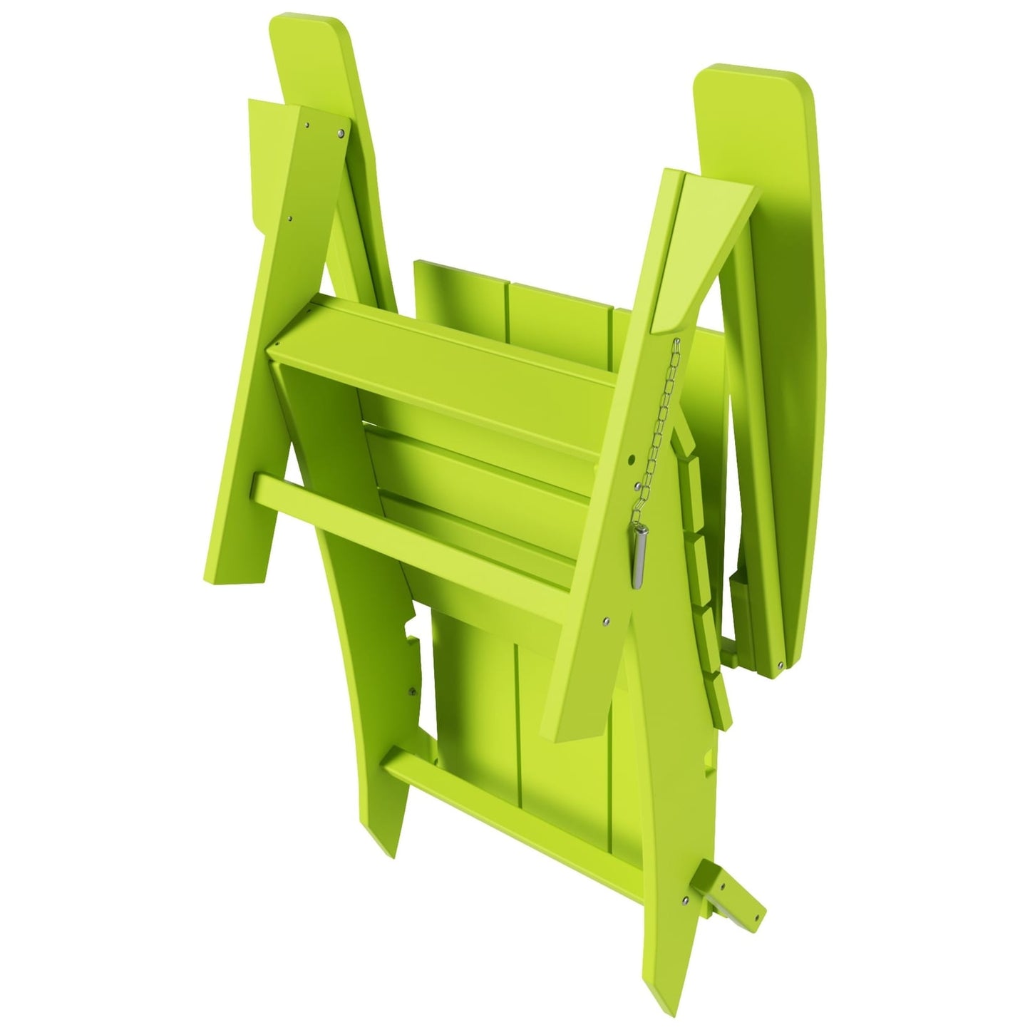 Polytrends Shoreside Modern Eco-Friendly All Weather Commercial-Residential Folding Adirondack Chair