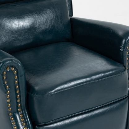 Manual Pushback Recliner Chairs with Nailhead Trim