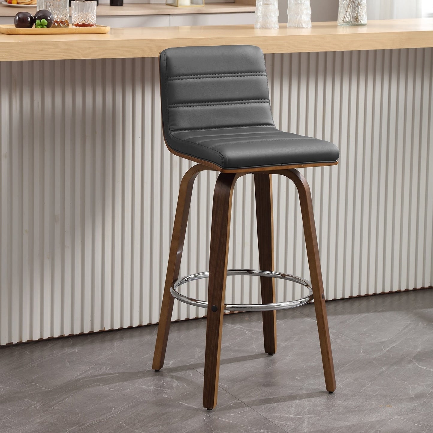 26/29 Faux Leather Swivel Bar/Counter Stools, Set of 2/3