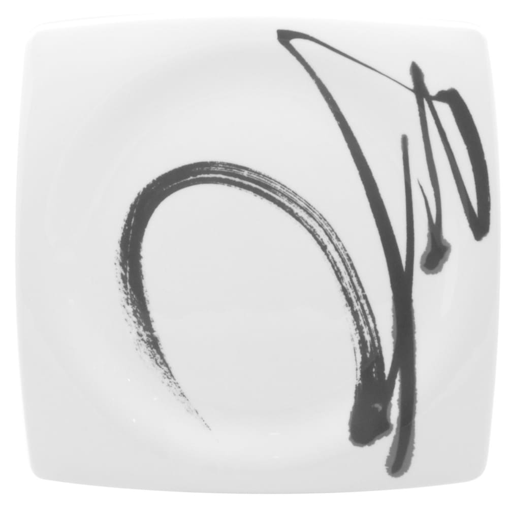 Paint It Black Square Dinner Plates (Set of 6)