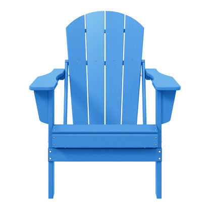 Polytrends Laguna Fade Resistant All Weather Outdoor Patio Folding Adirondack Chair