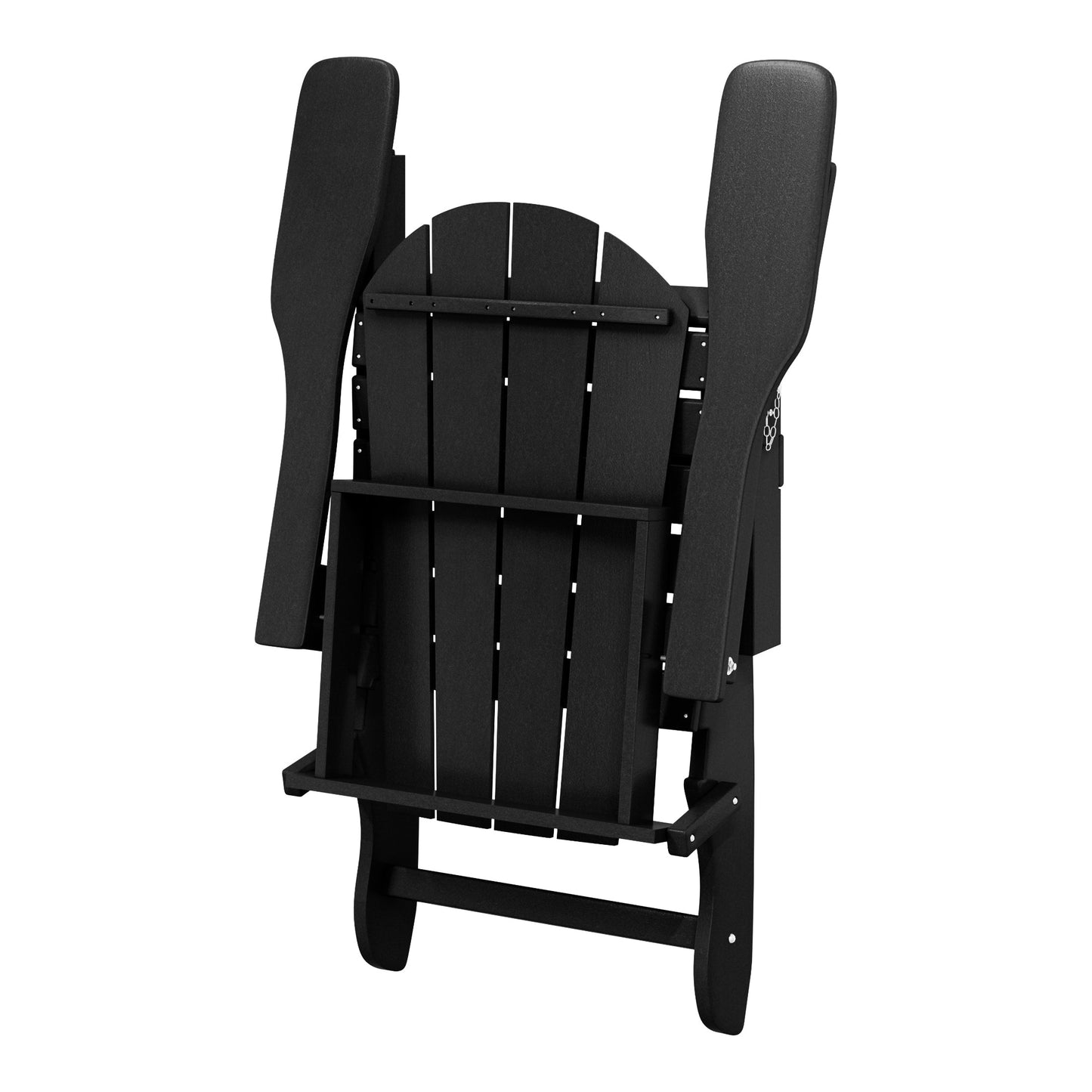 Polytrends Laguna Fade Resistant All Weather Outdoor Patio Folding Adirondack Chair