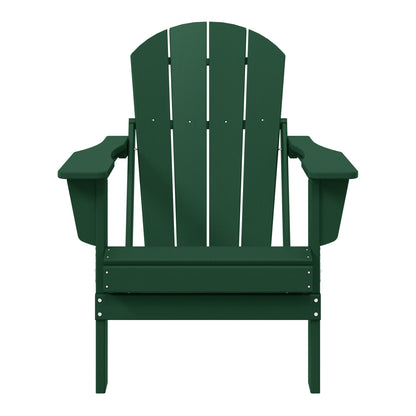 Polytrends Laguna Fade Resistant All Weather Outdoor Patio Folding Adirondack Chair
