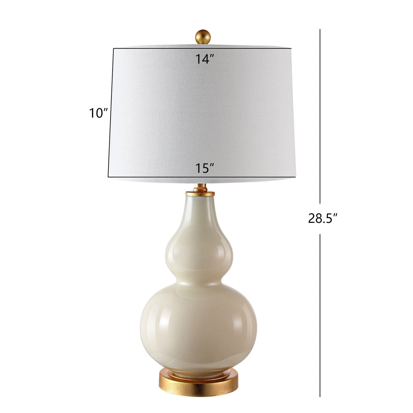 SAFAVIEH Lighting Diede Gourd Table Lamp (Set of 2) - 15x15x28.5 - 15Wx15Dx29H