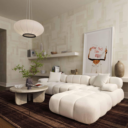 Solace Off White 4-piece Modular Sectional